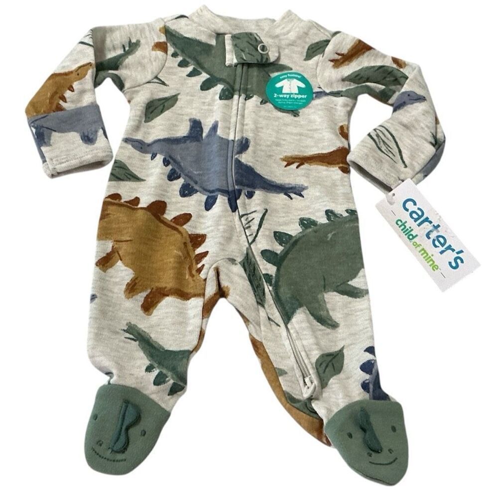 Carter’s One-Piece Dinosaur Footsie for Preemies NWT